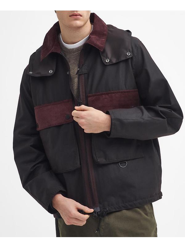 Barbour Men's Re-Engineered Spey Waxed Jacket - Rustic Image 6