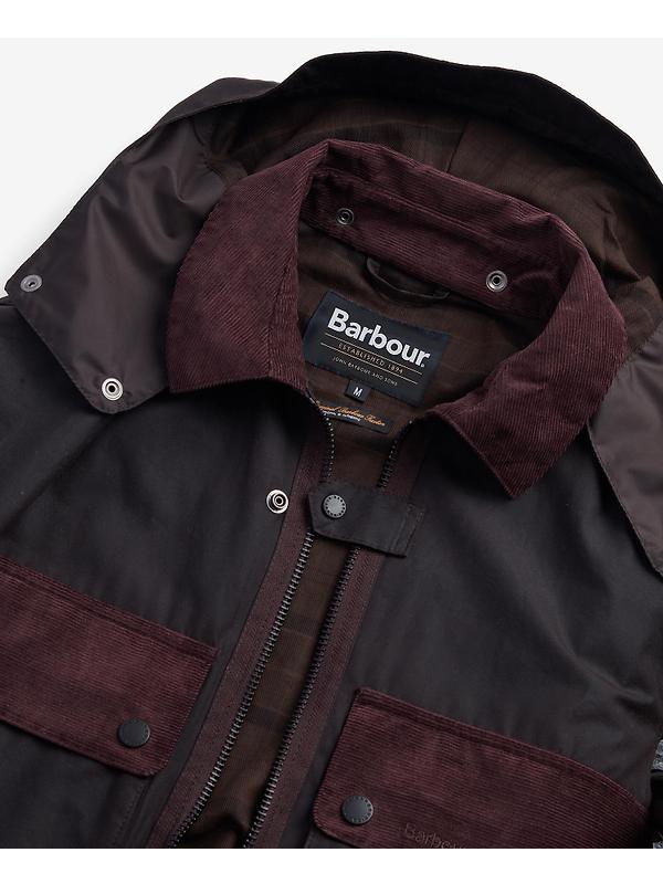 Barbour Men's Re-Engineered Spey Waxed Jacket - Rustic Image 2