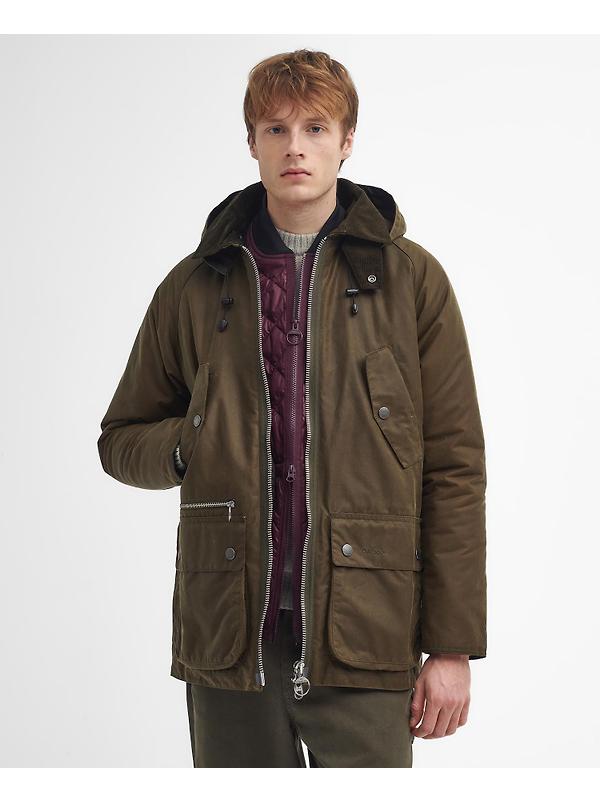 Barbour Men's Re-Engineered Beaufort Waxed Jacket - Beech Image 4