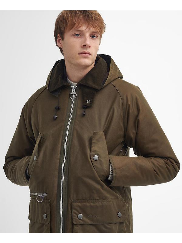 Barbour Men's Re-Engineered Beaufort Waxed Jacket - Beech Image 6