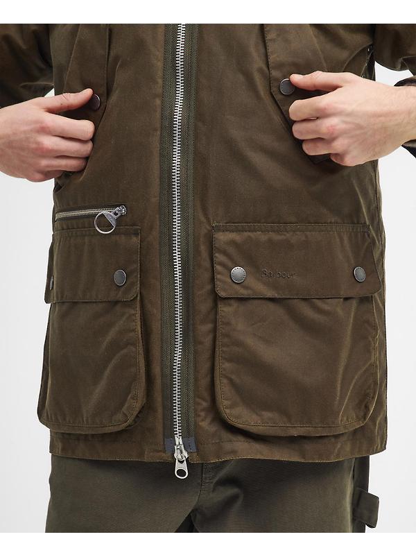 Barbour Men's Re-Engineered Beaufort Waxed Jacket - Beech Image 5