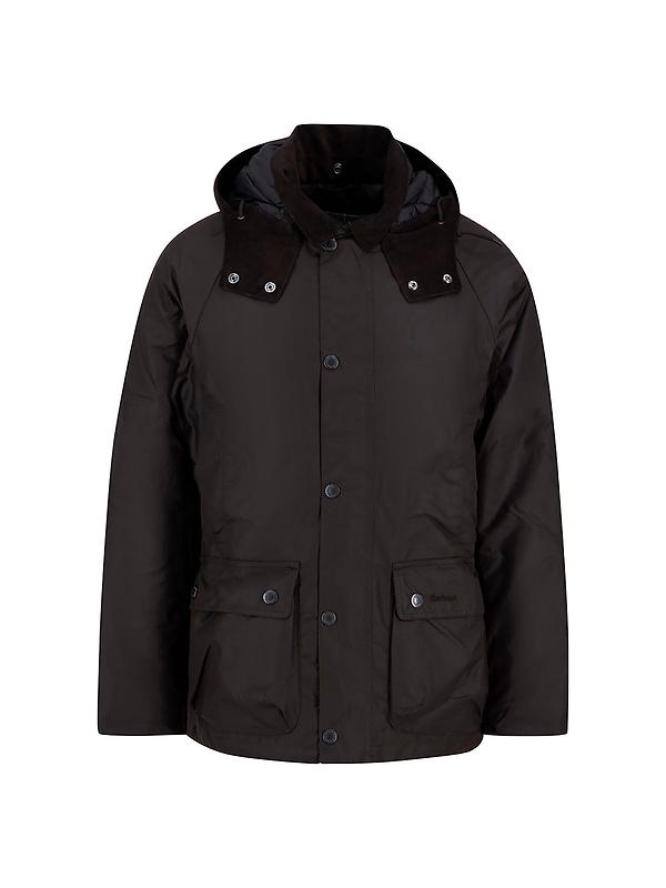Barbour Men's Modern Beaufort Waxed Jacket - Dark Brown/Midnight Oak Image 1