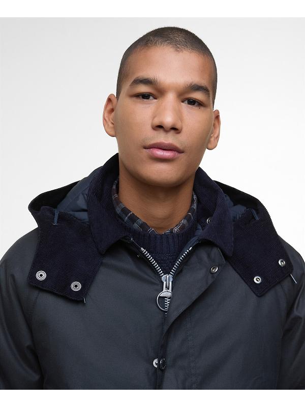 Barbour Men's Modern Beaufort Waxed Jacket - Navy/Midnight Oak Image 5