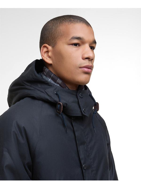 Barbour Men's Modern Beaufort Waxed Jacket - Navy/Midnight Oak Image 6
