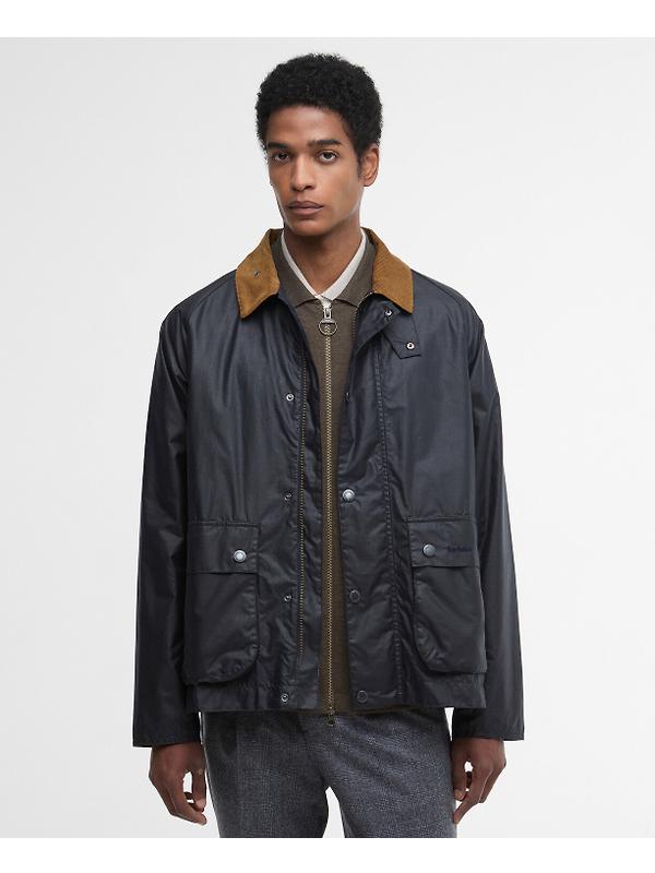 Barbour Men's Modern Bedale Wax Jacket - Royal Navy/Highland Loch Image 2