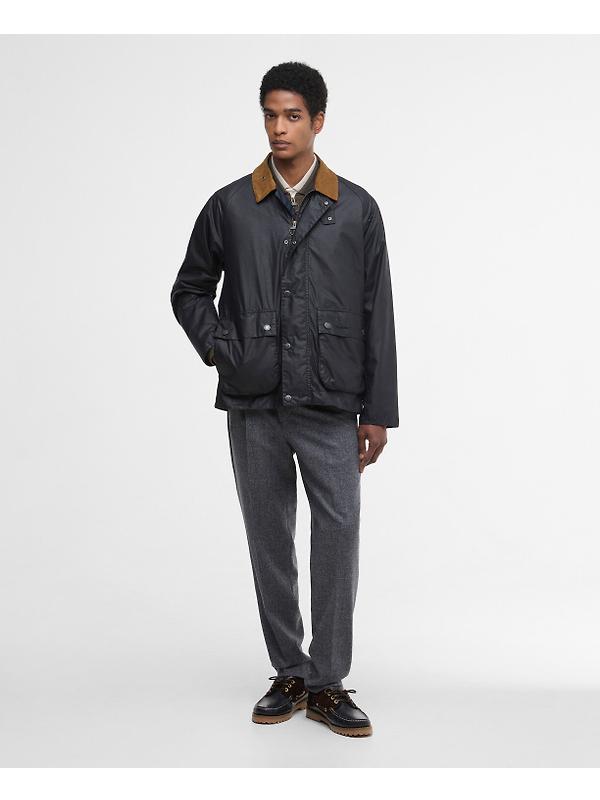 Barbour Men's Modern Bedale Wax Jacket - Royal Navy/Highland Loch Image 3