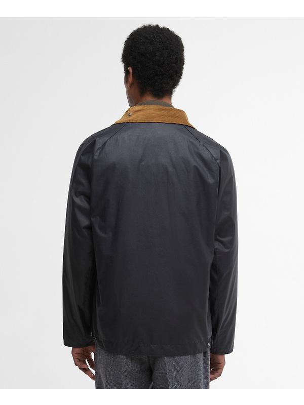 Barbour Men's Modern Bedale Wax Jacket - Royal Navy/Highland Loch Image 4
