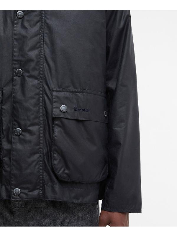 Barbour Men's Modern Bedale Wax Jacket - Royal Navy/Highland Loch Image 6