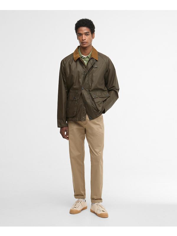 Barbour Men's Modern Bedale Wax Jacket - Beech/Highland Loch Image 3