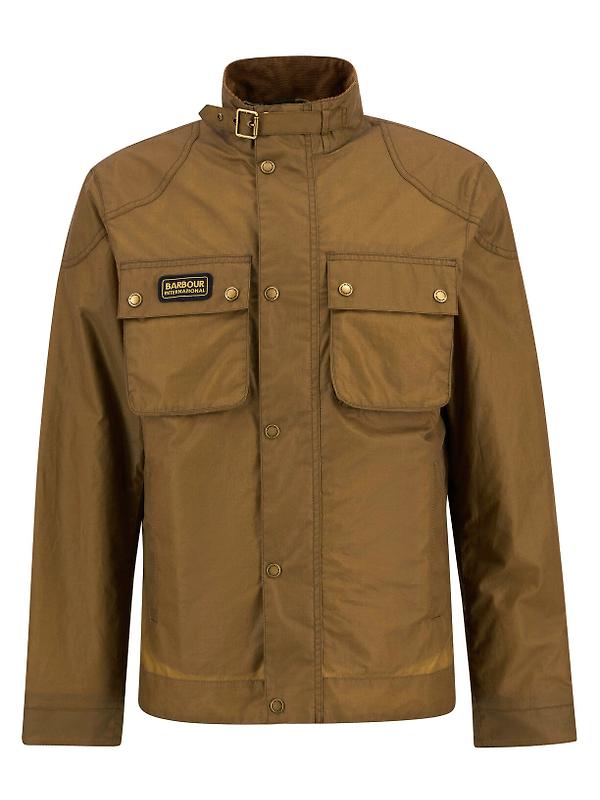 Barbour International Men's Merton Wax Jacket - Sand Image 1