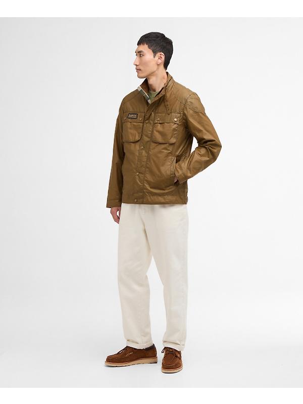 Barbour International Men's Merton Wax Jacket - Sand Image 3