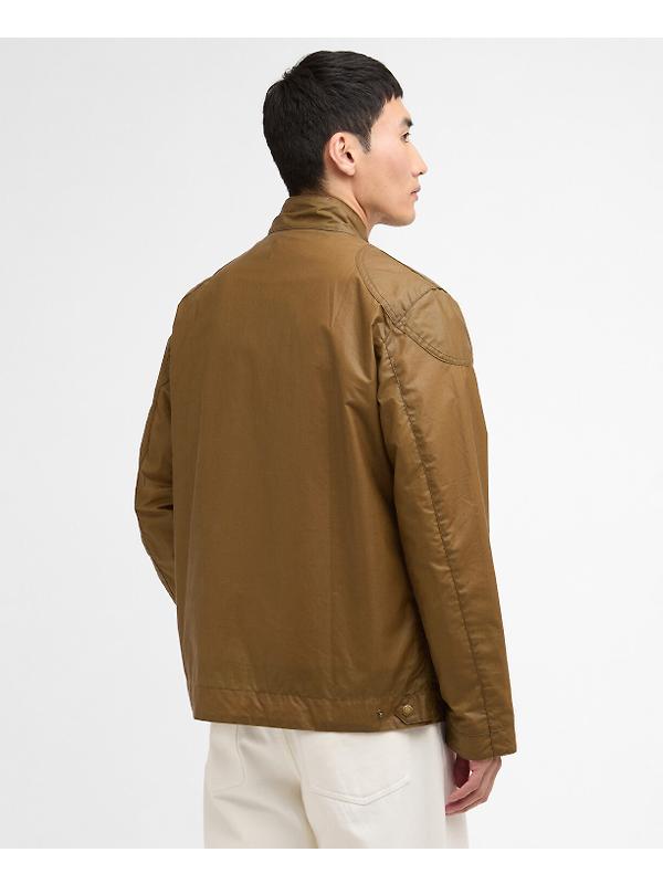Barbour International Men's Merton Wax Jacket - Sand Image 4