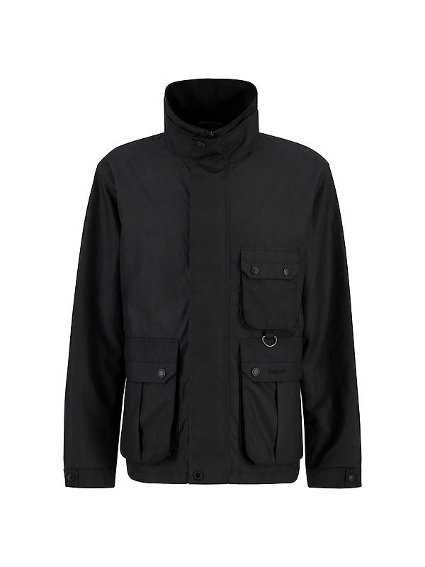 Barbour Men's Re-Engineered Utility Bedale Wax Jacket - Black Image 1