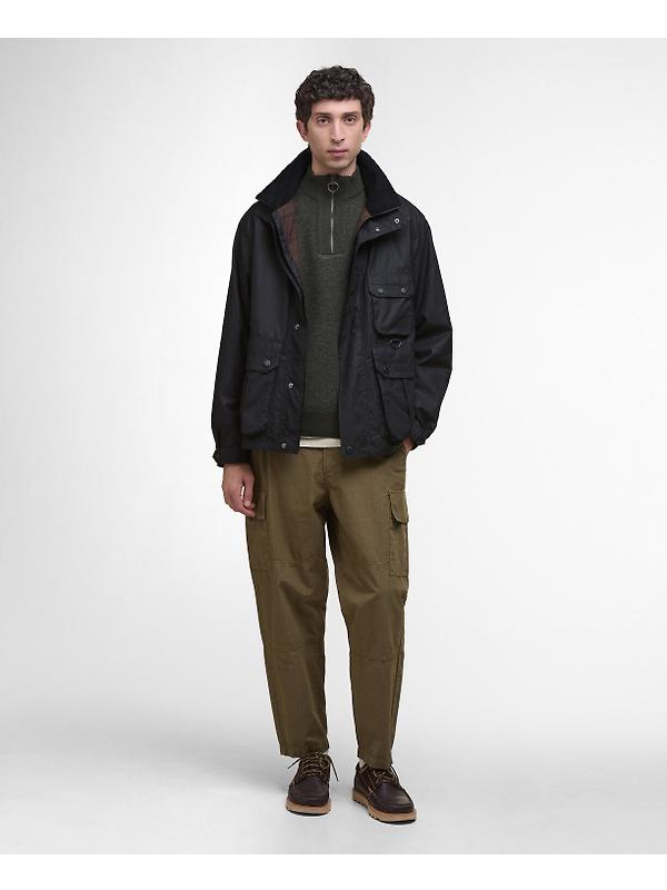 Barbour Men's Re-Engineered Utility Bedale Wax Jacket - Black Image 3