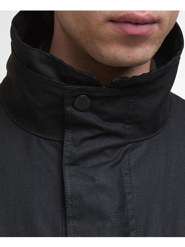 Barbour Men's Re-Engineered Utility Bedale Wax Jacket - Black Image 6