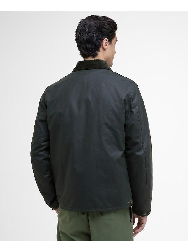 Barbour International Men's Marker Wax Jacket - Sage Image 4
