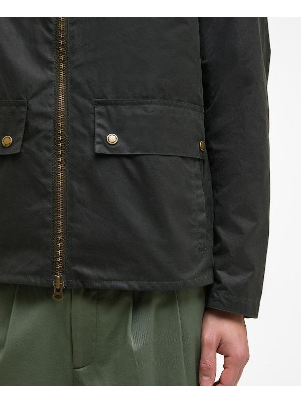 Barbour International Men's Marker Wax Jacket - Sage Image 8