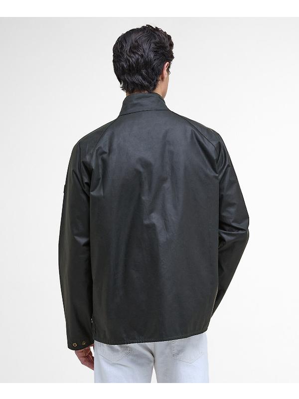 Barbour International Men's Bilston Wax Jacket - Sage Image 4