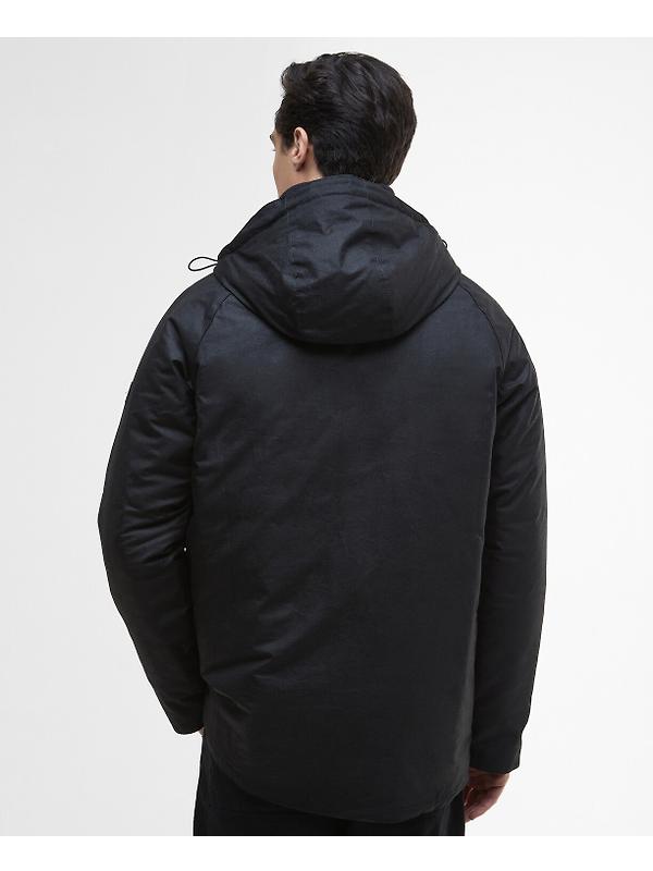Barbour International Men's Oakdale Waxed Jacket - Black Image 4