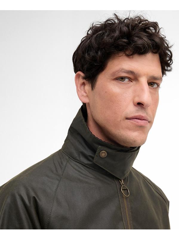 Barbour Men's Re-Engineered Blackett Spey Wax Jacket - Archive Olive Image 5