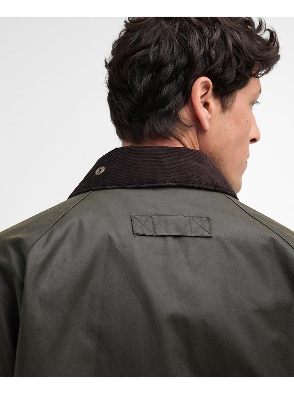 Barbour Men's Re-Engineered Blackett Spey Wax Jacket - Archive Olive Image 7