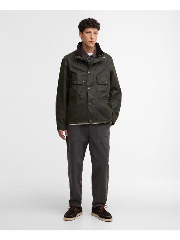Barbour Men's Re-Engineered Ridley Wax Jacket - Archive Olive Image 3