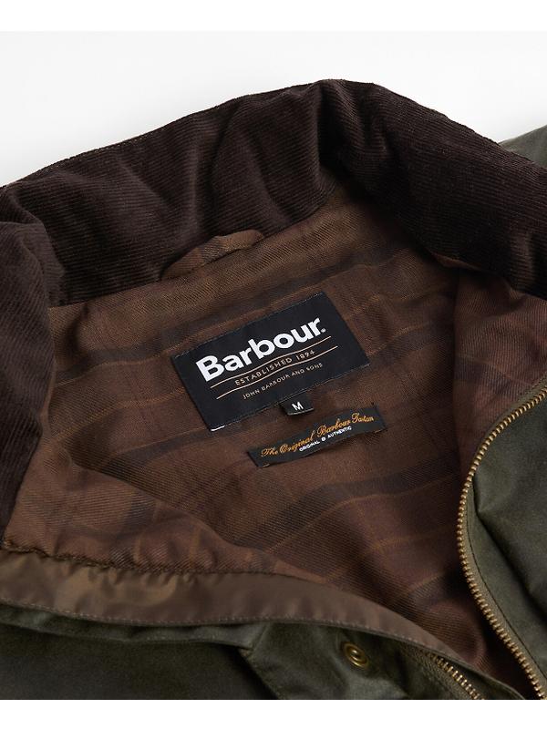 Barbour Men's Re-Engineered Ridley Wax Jacket - Archive Olive Image 7