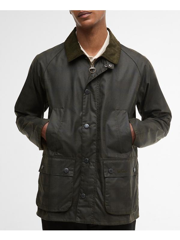 Barbour Men's Tartan Ambleside Wax Jacket - Archive Olive Tartan Image 6