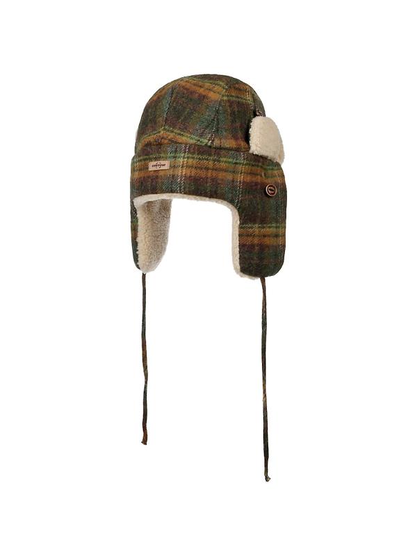 Stetson Meadville Bomber Aviator Hat - Green/Dark Orange Image 4