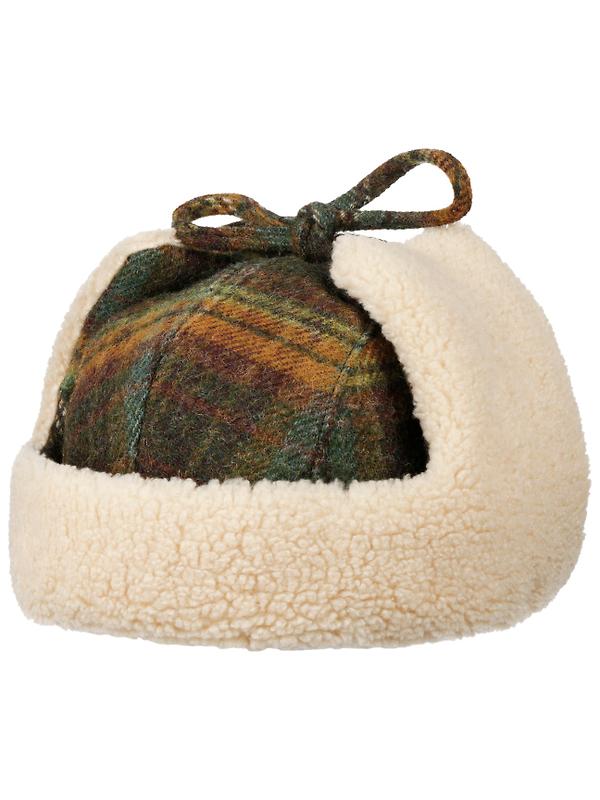 Stetson Meadville Bomber Aviator Hat - Green/Dark Orange Image 8