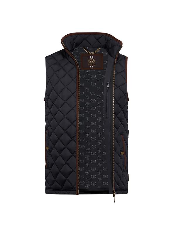 Holland Cooper Men's Country Quilted Gilet - Ink Navy Image 6