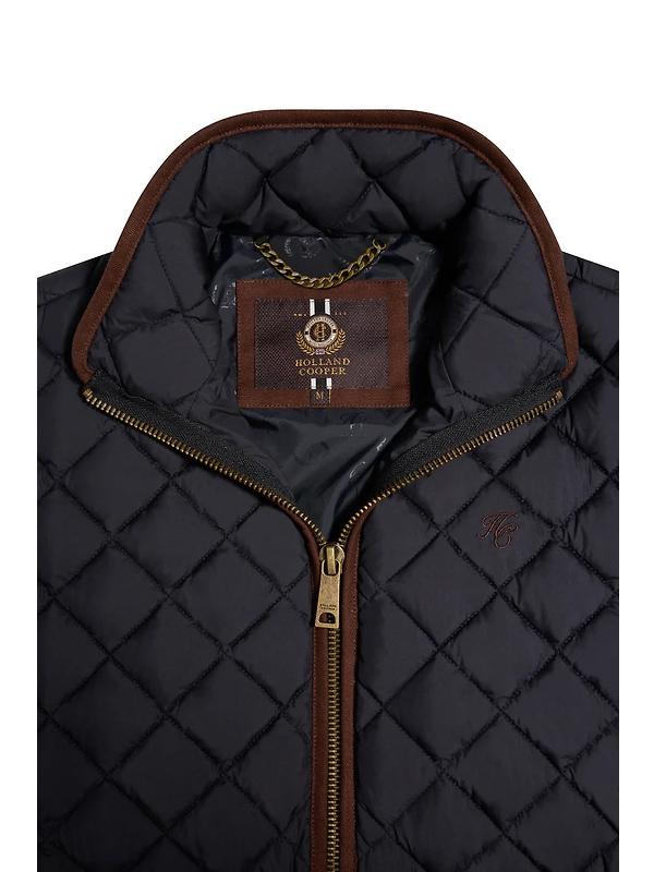 Holland Cooper Men's Country Quilted Gilet - Ink Navy Image 7