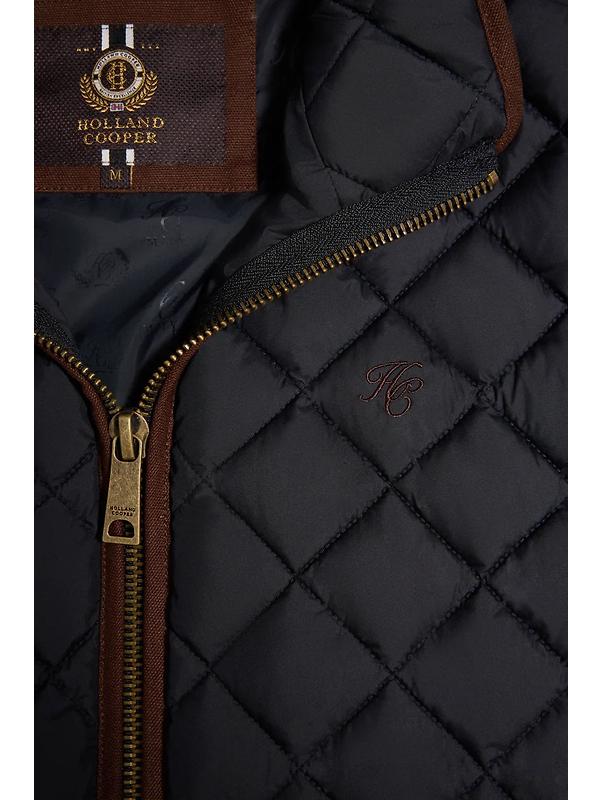 Holland Cooper Men's Country Quilted Gilet - Ink Navy Image 9