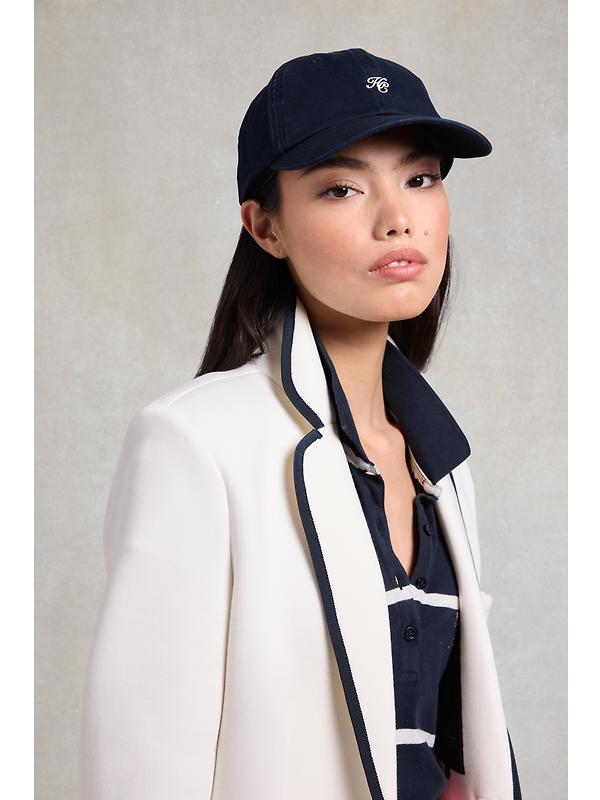 Holland Cooper Women's Monogram Cap - Navy/Ecru Image 2