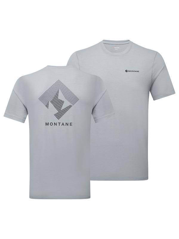 Montane Men's Alhena Mountain 25 T-Shirt - Pebble Blue Image 1