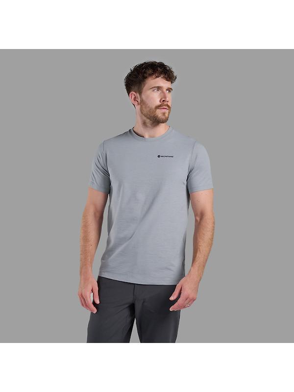 Montane Men's Alhena Mountain 25 T-Shirt - Pebble Blue Image 2