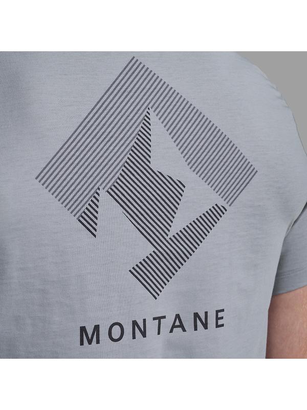 Montane Men's Alhena Mountain 25 T-Shirt - Pebble Blue Image 4