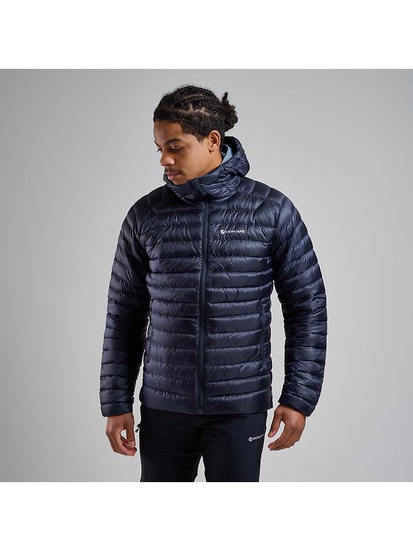 Montane Men's Anti-Freeze Hooded Down Jacket - Eclipse Blue Image 4