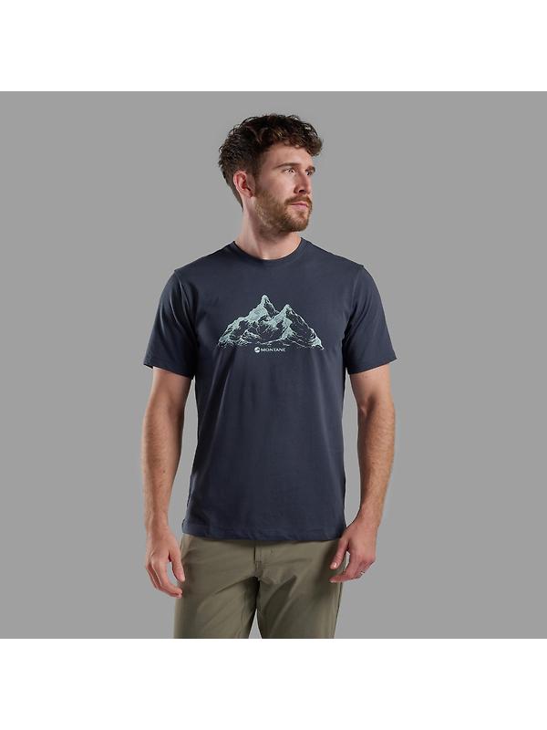 Montane Men's Dual Mountain T-Shirt - Eclipse Blue Image 2