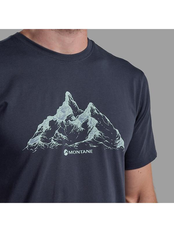 Montane Men's Dual Mountain T-Shirt - Eclipse Blue Image 4