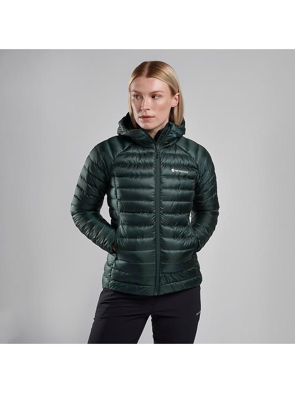 Montane Women's Anti-Freeze Hooded Down Jacket - Deep Forest Image 4