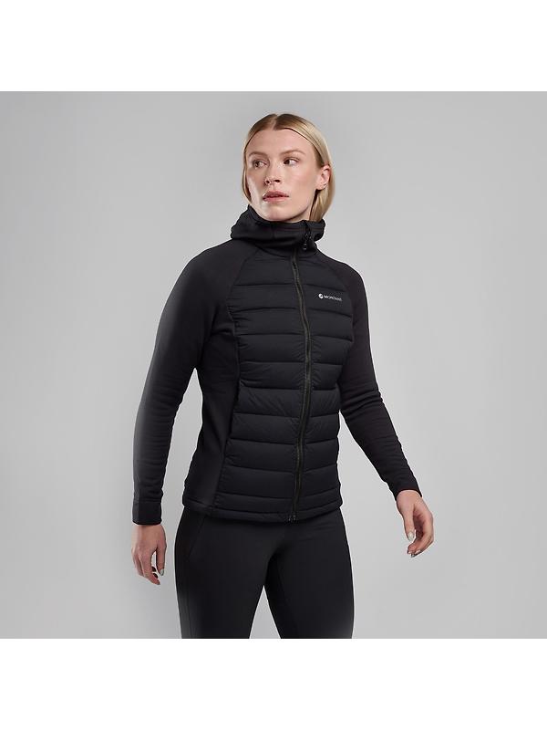 Montane Women's Composite Hooded Down Jacket - Black Image 2