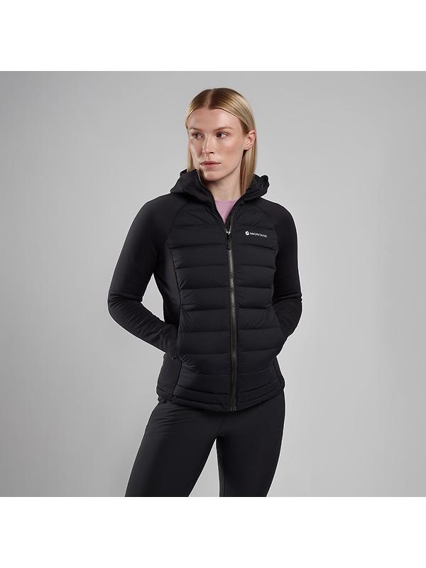 Montane Women's Composite Hooded Down Jacket - Black Image 5