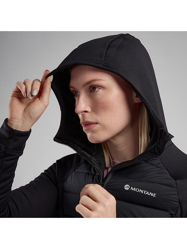 Montane Women's Composite Hooded Down Jacket - Black Image 6
