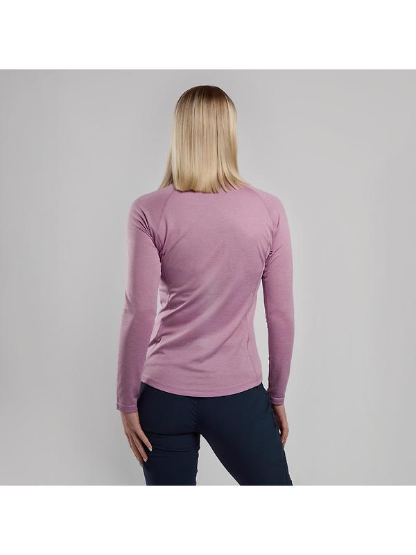 Montane Women's Dart Zip Neck T-Shirt - Allium Image 3