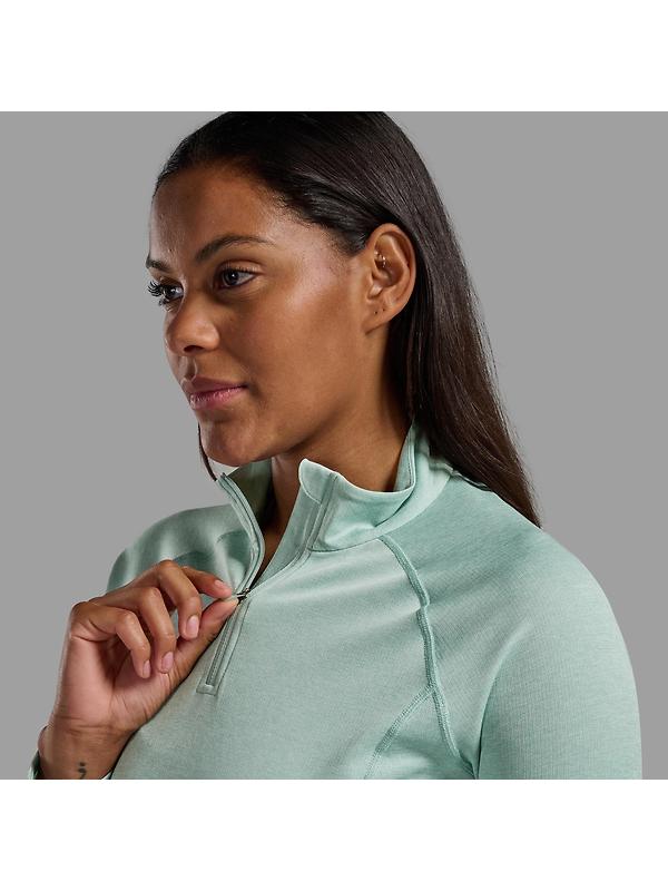 Montane Women's Dart Zip Neck T-Shirt - Sea Mist Image 4