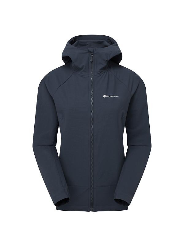 Montane Women's Tenacity Hooded Softshell Jacket - Eclipse Blue Product Image