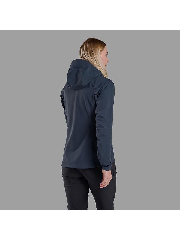 Montane Women's Tenacity Hooded Softshell Jacket - Eclipse Blue Image 3