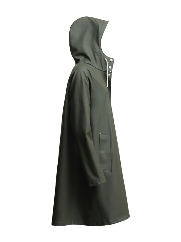 Stutterheim Women's Mosebacke Lightweight Raincoat - Green Image 2