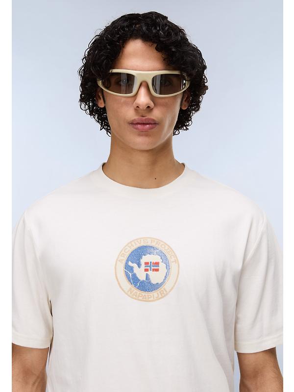 Napapijri Men's Phos T-Shirt - White Whisper Image 2
